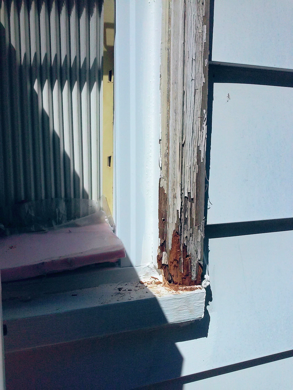 Window Frame Right Bottom Close Up